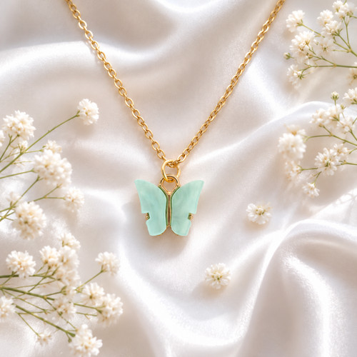 Butterfly necklace insect - butterfly,
