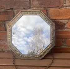 Vintage Octagonal Brass Framed