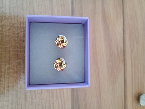 Ladies 9ct tri colour gold