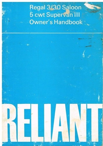 Reliant regal saloon 5 - 3/30, &