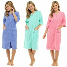 Womens Zipped Dressing Gown