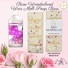 Rose Wonderland Wax Melts • Highly Scented Snap Bar • Vegan Soy Wax Melts Gift