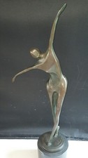 Striking Vintage (1930s) Abstract Bronze Dancer, Milo Martin