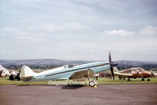 Aircraft Slide - Supermarine Spitfire Mk.XIV G-ALGT @ Woodford 1960s  (C046)