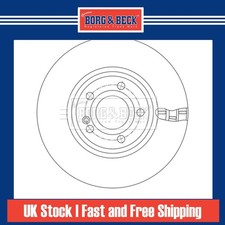 2x Brake Discs Vented For