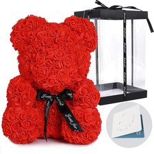 Red forever rose teddy - rose, bear
