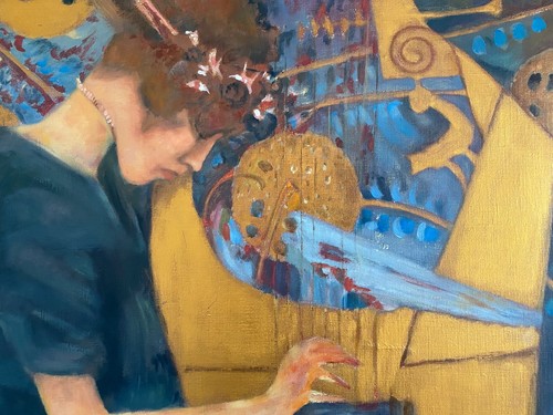 Oil painting klimt - oil,