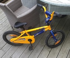 GT Kids 16” BMX mountain Bike In Blue and Yellow