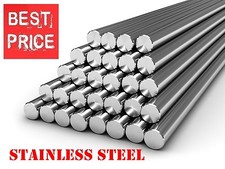 STAINLESS STEEL Round Bar Steel Rod - GRADE 304 - Various Size - 1 metre LONG !!