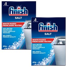 2 x Finish Dishwasher Salt 4kg