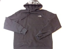 The North Face Hoodie Adult Medium Black Hooded Sweatshirt Hood Logo Pullover