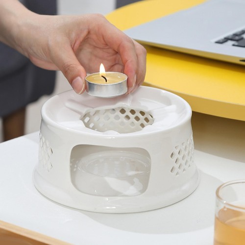 Tea pot ceramic warmer - warmer, candle