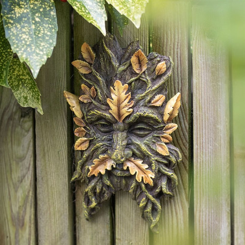 Green man yellow - green, leaf