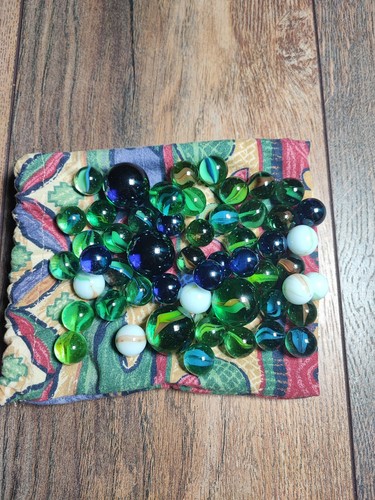Vintage glass marbles - glass,