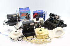 Assorted Vintage Instant / Polaroid Film Cameras w/ Some Original Cases Job Lot