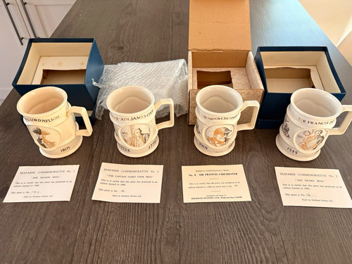 Holkham pottery seafarers - pottery,