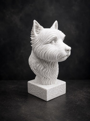 West highland terrier - west, bust