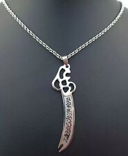 Large Size Stainless Steel Ahlylbayth IMAM ALI (AS) Zulfiqar Sword Pendant Chain