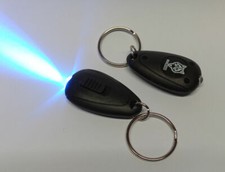LED UV keyring mini torch 405nm use with glow in the dark or security paints