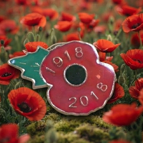 Poppy pin badge 1918 - poppy¹,
