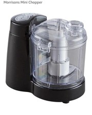Morrisons MINI CHOPPER - Food Blender - 2 Speed - 350ML - Black