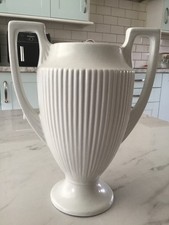 Vintage Dartmouth Pottery Tall Ivory Vase - Size 24.5cm x 19.5cm - See Pictures