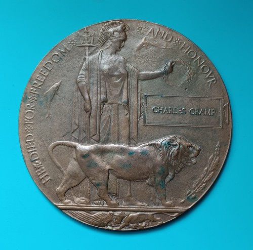 Wwi bronze memorial plaque - memorial,