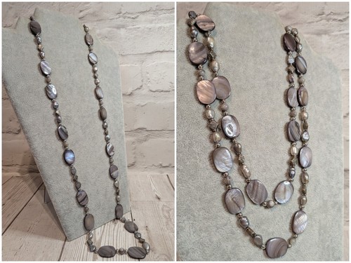 Long necklace real pearl