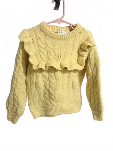 Zara girls yellow cable - yellow,