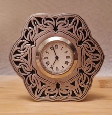 PEWTER Celtic Flower Clock