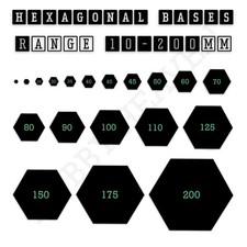 Wargaming hexagonal bases - hexagonal,