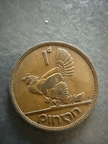 1941 irish penny coin - irish,