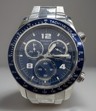 Tissot V8 Quartz Chronograph Watch T0394171104702 Blue Dial