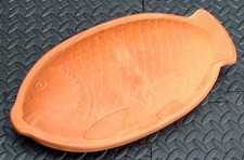 Romertopf  112 Terracotta Fish Shaped Clay Baking / Casserole Dish