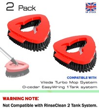 2 Pack Spin Mop Scrubber Head