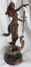 Franklin Mint, Lady Of The Lake Bronze Sculpture Emily Kaufman Ltd Edn 3180/9500