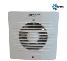 EXTRACTOR FAN 4"/100mm  BATHROOM, TOILET, KITCHEN WHITE