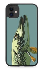 Pike Fish Rubber Phone Case