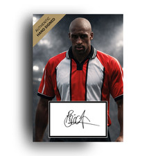 Brian Deane Hand Signed Photo