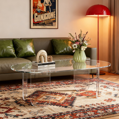 95cm acrylic coffee table - acrylic,