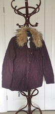 H&M  Ladies Purple Coat Size EUR 38 US 6