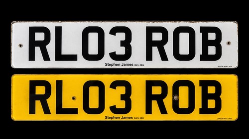 Rl03 rob private number plate - private,