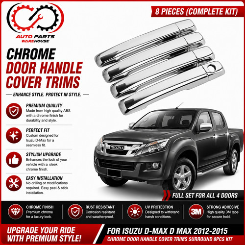 Chrome door handle cover trims - chrome,