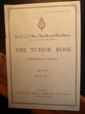 8th Royal Fusilier Orders Journal British Army London Regiment Military History