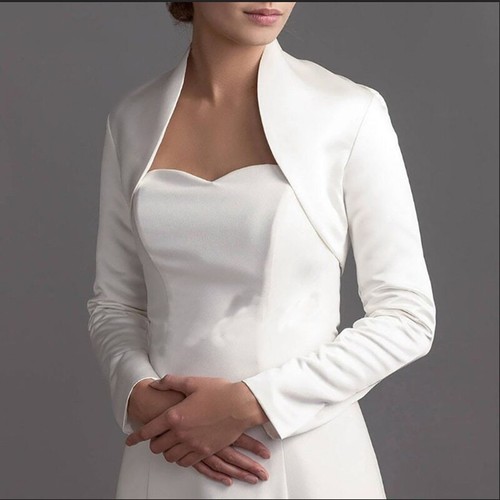 Wedding jacket satin bride - wedding,