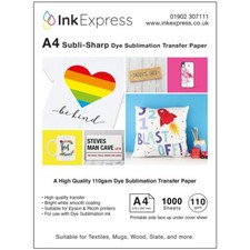 110gsm A4 Dye Sublimation