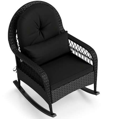 Outdoor wicker rocking chair - outdoor,