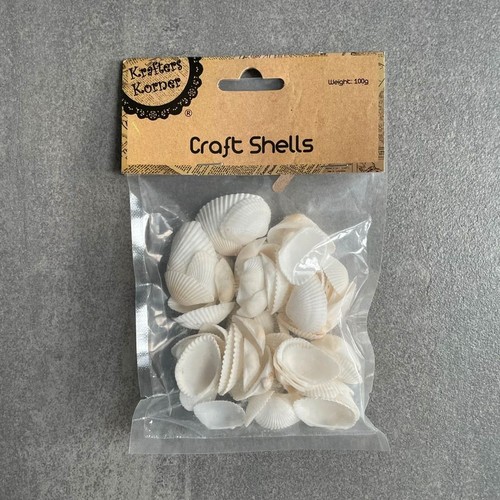 100g mixed craft shells - mixed,