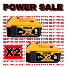 Genuine Dewalt DCB205 20v 18v XR 5ah slide battery *TWIN PACK*