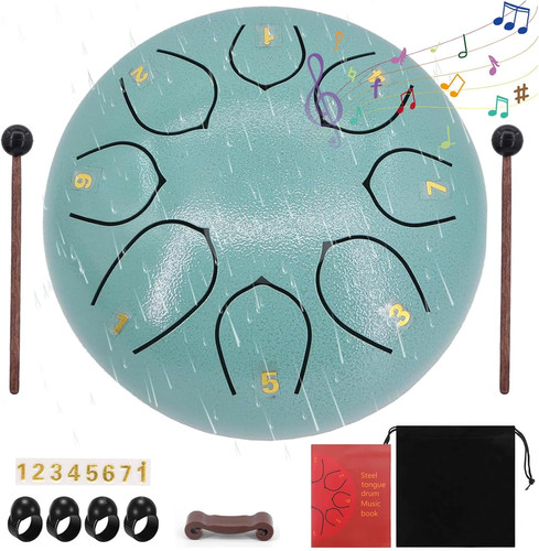 Steel tongue drum inch - steel, 6